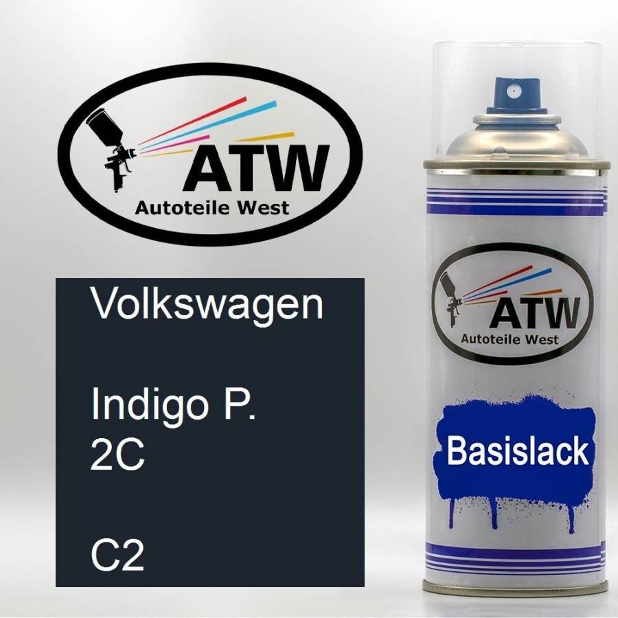 Volkswagen, Indigo P. 2C, C2: 400ml Sprühdose, von ATW Autoteile West.